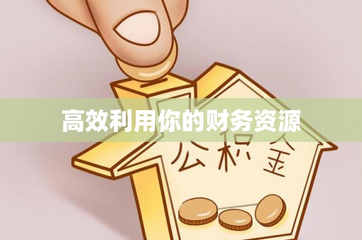 古浪高效利用你的财务资源